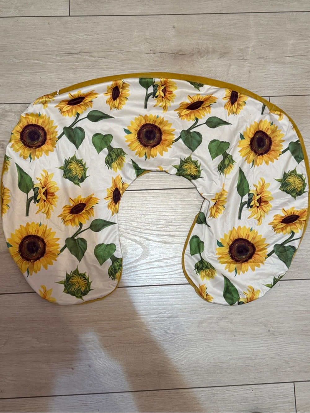 Sunflower nursing pillow cover